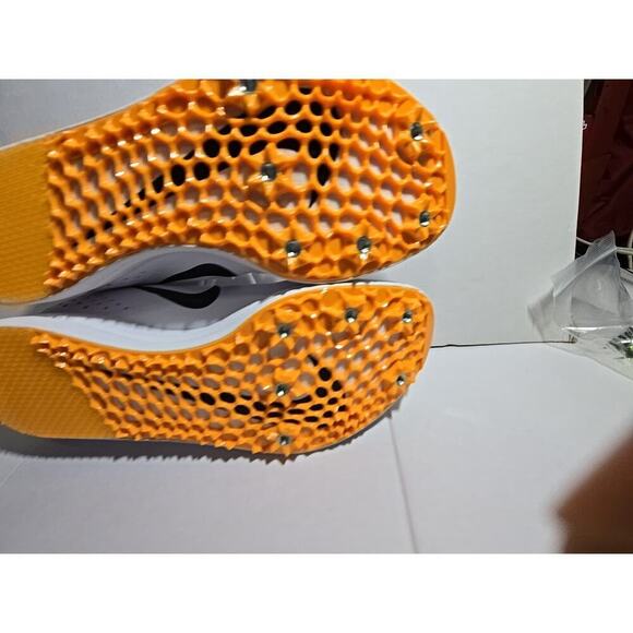 Nike TJ Triple Jump Elite 2 Track Shoes White Black Spikes Mens 9 Womens 10.5 - Picture 9 of 16